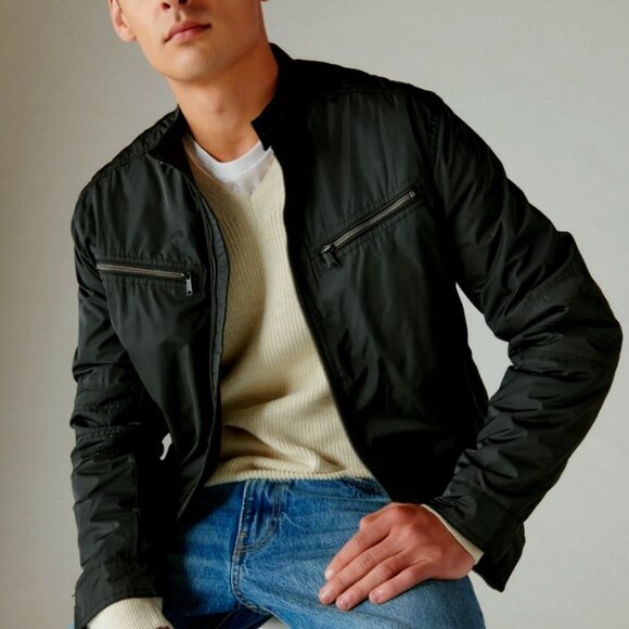 Nylon Moto Jacket NWT